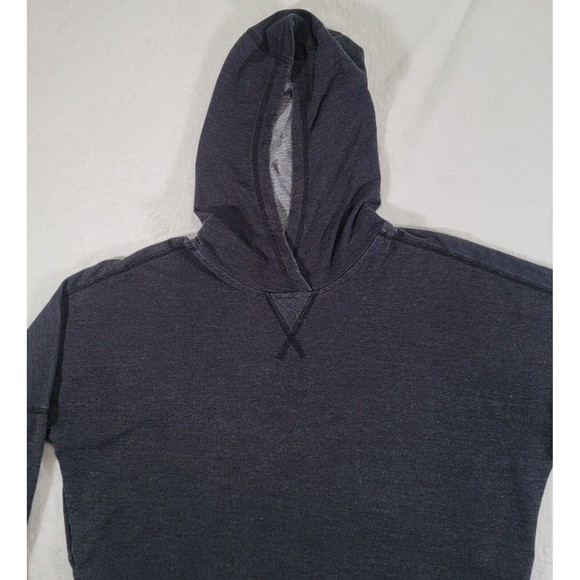 The North Face Women's Terry Pullover Hoodie Size Small Black Heather Top - Picture 2 of 9